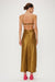 THIRD FORM CRUSH BIAS TRI MIDI DRESS | BRONZE