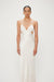 THIRD FORM CRUSH BIAS TRI MIDI DRESS | CREAM