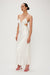 THIRD FORM CRUSH BIAS TRI MIDI DRESS | CREAM