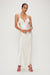 THIRD FORM CRUSH BIAS TRI MIDI DRESS | CREAM