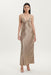 THIRD FORM CRUSH BIAS TRI MIDI DRESS | DRIFTWOOD