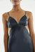 THIRD FORM CRUSH BIAS TRI MIDI DRESS | GUN METAL