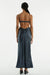 THIRD FORM CRUSH BIAS TRI MIDI DRESS | GUN METAL