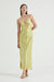 THIRD FORM CRUSH BIAS TRI MIDI DRESS | KIWI
