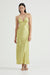 THIRD FORM CRUSH BIAS TRI MIDI DRESS | KIWI