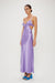 THIRD FORM CRUSH BIAS TRI MIDI DRESS | VIOLET