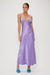 THIRD FORM CRUSH BIAS TRI MIDI DRESS | VIOLET