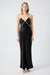 CRUSH CONTRAST BIND CAMI DRESS | BLACK & CREAM - THIRD FORM