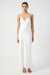 CRUSH CONTRAST BIND CAMI DRESS | WHITE & CREAM - THIRD FORM
