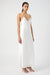 CRUSH CONTRAST BIND CAMI DRESS | WHITE & CREAM - THIRD FORM