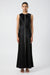 CRUSH CONTRAST BIND MAXI TANK DRESS | BLACK & CREAM - THIRD FORM