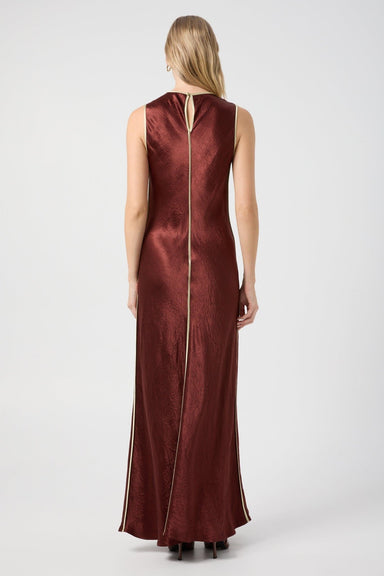 THIRD FORM CRUSH CONTRAST BIND MAXI TANK DRESS | SHIRAZ & APPLE