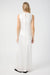 CRUSH CONTRAST BIND MAXI TANK DRESS | WHITE & CREAM - THIRD FORM