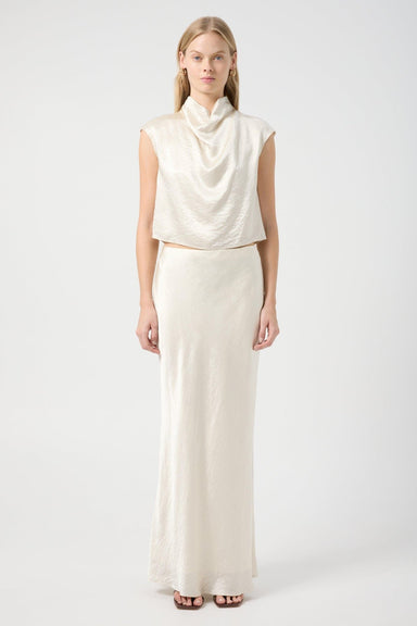 CRUSH DRAPE TANK | CREAM - THIRD FORM