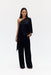 CRUSH ONE SHOULDER CAPE | BLACK - THIRD FORM