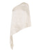 CRUSH ONE SHOULDER CAPE | CREAM - THIRD FORM