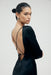 CRUSH TIE BACK MAXI | BLACK - THIRD FORM