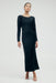 CRUSH TIE BACK MAXI | BLACK - THIRD FORM