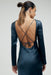 CRUSH TIE BACK MAXI | GUN METAL - THIRD FORM