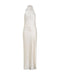 CRUSH WRAP NECK FLOOR LENGTH | CREAM - THIRD FORM