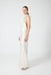 CRUSH WRAP NECK FLOOR LENGTH | CREAM - THIRD FORM