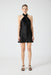 CRUSH WRAP NECK MINI | BLACK - THIRD FORM