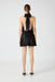 CRUSH WRAP NECK MINI | BLACK - THIRD FORM