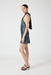 CRUSH WRAP NECK MINI | GUNMETAL - THIRD FORM