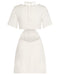 THIRD FORM DOUBLE CROSSED TEE DRESS | OFF WHITE