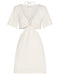 THIRD FORM DOUBLE CROSSED TEE DRESS | OFF WHITE