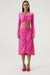 THIRD FORM DRAWN OUT MIDI SKIRT | LIPSTICK