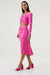 THIRD FORM DRAWN OUT MIDI SKIRT | LIPSTICK