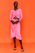 THIRD FORM DRAWN OUT MIDI SKIRT | LIPSTICK