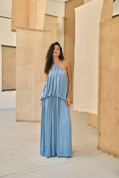 DREAMT HALTER MAXI DRESS | LAPIS - THIRD FORM