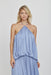 THIRD FORM DREAMT PETITE HALTER MAXI DRESS | LAPIS JERSEY