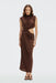THIRD FORM Drift Drape Jersey Dress | Espresso