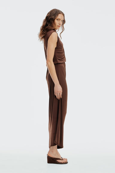 THIRD FORM Drift Drape Jersey Dress | Espresso