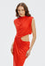 THIRD FORM Drift Drape Jersey Dress | Vermilion