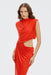 THIRD FORM Drift Drape Jersey Dress | Vermilion