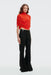 THIRD FORM Drift Drape Jersey Top | Vermillion