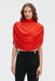 THIRD FORM Drift Drape Jersey Top | Vermillion