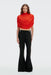 THIRD FORM Drift Drape Jersey Top | Vermillion