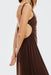 THIRD FORM Drift Tie Back Maxi Dress | Espresso