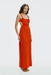 THIRD FORM Drift Tie Back Maxi Dress | Vermillion