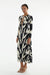 DRIFTER LS MIDI DRESS | FEATHER PRINT - THIRD FORM