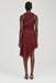 ECHO ASYMMETRIC TANK DRESS | CRIMSON - THIRD FORM