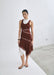 ECHO ASYMMETRIC TANK DRESS | CRIMSON - THIRD FORM