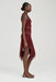 THIRD FORM ECHO ASYMMETRIC TANK DRESS | CRIMSON