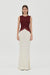 ECHO CONTRAST TANK DRESS | CRIMSON - THIRD FORM