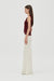 ECHO CONTRAST TANK DRESS | CRIMSON - THIRD FORM